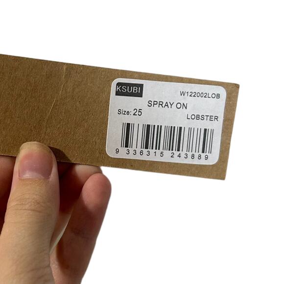 New Ksubi Spray On Skinny Jeans Ankle Zip Low Rise Lobster Women's 25 NWT - Picture 13 of 13